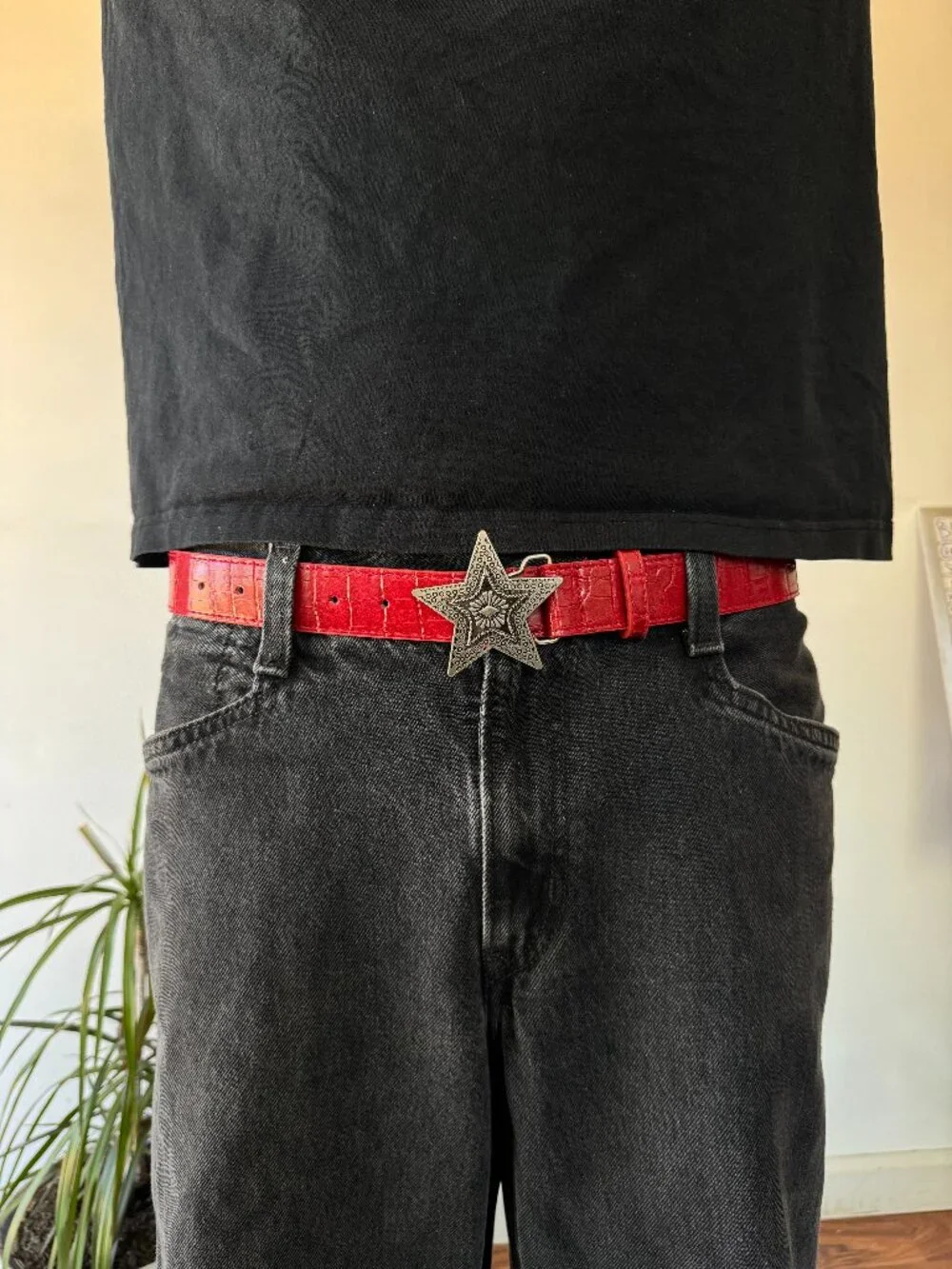 Red Star Belt Silver Brand NEw